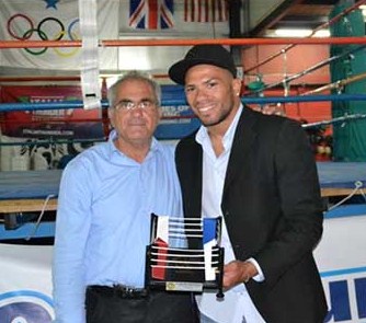 Valentino Manfredonia con il Maestro Guido De Novellis